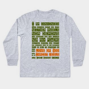 Love of God - Romans Scripture Tee Kids Long Sleeve T-Shirt